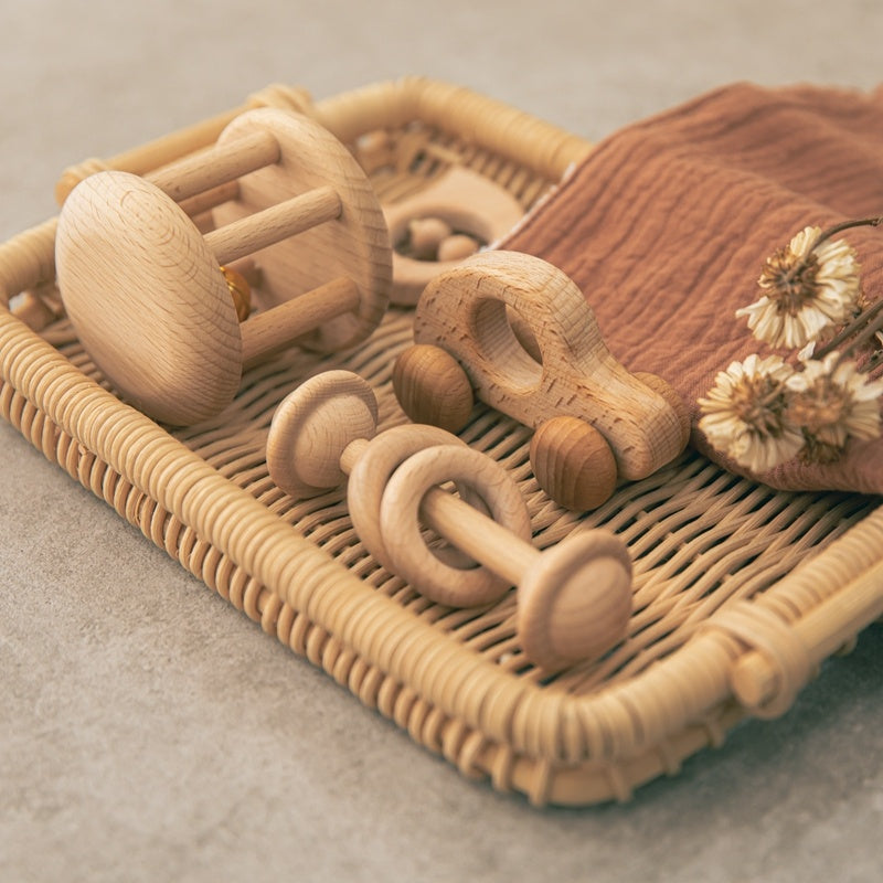 Wooden Montessori Baby Baby Toy Set